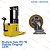 Conjunto Suporte e Roda Apoio - YALE MS16 / HYSTER S 1.6 - Imagem 4