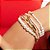 Pulseira com pérolas shell decrescentes - Imagem 2
