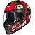 Capacete Race Tech Volt Croc - Vermelho/Amarelo Tam: 58 - Imagem 2