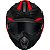 Capacete Norisk Darth 2 X1 - Preto/Vermelho Fosco (4 em 1) Tam: 58 - Imagem 4