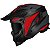 Capacete Norisk Darth 2 X1 - Preto/Vermelho Fosco (4 em 1) Tam: 58 - Imagem 1
