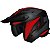 Capacete Norisk Darth 2 X1 - Preto/Vermelho Fosco (4 em 1) Tam: 58 - Imagem 2