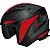 Capacete Norisk Darth 2 X1 - Preto/Vermelho Fosco (4 em 1) Tam: 58 - Imagem 3