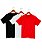 KIT 3 CAMISETAS  MASCULINA BASICA 100%ALGODÂO FIO 30.1 PENTEADO - Imagem 1