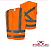COLETE REFLETIVO LARANJA 1 BOLSO STEELFLEX - Imagem 1