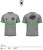 CAMISETA MANGA CURTA COM ESTAMPA DIGITAL FRENTE E COSTAS E FAIXA REFLETIVA. - Imagem 3