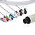 CABO DE ECG 5 VIAS COM RABICHOS FIXOS COMPATÍVEL COM DIXTAL DX2010, DX2020, DX2021, DX2022, DX2022+, DX 2023 - Imagem 1