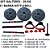 Kit Treino Funcional 10/15/20kg Halteres Barra Supino Kettlebell Preto - Imagem 6