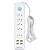 Régua Extensão Elétrica 5 Tomadas 2500w 4 Usb 2m - A195 - Imagem 1