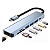 Hub Adaptador 7 Em 1 Tipo C Usb 3.0 Hdmi Usbc Micro Sd Tf Pd - Imagem 3
