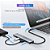 Adaptador Usb Tipo C Hdmi 4k HUB - 8 em 1 Mult Conex - Imagem 3
