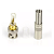 Conector Bnc Macho Dourado Com Mola Pacote com 10 unidades - Imagem 2