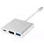 Adaptador Extensor Hdmi 4k Tipo C 3 Em 1 Usb 3.0 Pd - Imagem 1