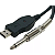 Cabo USB 2.0 Para P10 3 Metros instrumental - Imagem 2