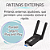 Adaptador USB 3.0 WIFI 5Ghz 1300Mbps Com 2 antenas - Imagem 2