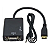 Adaptador Mini HDMI para VGA Fêmea com Saída de Áudio Estéreo - Imagem 1