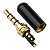 Conector Plug P2 P3 4 Contatos Metálico Plugue Estereo Av - Imagem 2