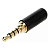 Conector Plug P2 P3 4 Contatos Metálico Plugue Estereo Av - Imagem 4