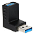 Adaptador Usb 90 Graus Emenda 3.0 Femea X Macho Preto - Imagem 2