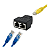 Divisor Emenda Rede Rj45 Fêmea 2 Entradas 1 Saída - Imagem 4
