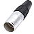 Conector Ethercon Rj45 Plug Macho Rede Xlr Net + Linha Preto - Imagem 2