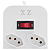 Filtro De Linha 7 Tomadas Régua Bivolt C/ 2 Usb Cabo 1,8m Branco - Imagem 4