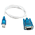 Conversor Usb 2.0 Para Serial 9 Pinos 1 Metro Azul - Imagem 1