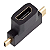 Adaptador Hdmi Femea Para Mini E Micro Hdmi Macho 3 Em 1 - Imagem 2