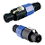 Kit 10 Conectores Speakon 4 Polos Macho - Imagem 1