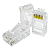 Kit 100 Conector Macho Rj45 Vazado Para Cabo De Rede Cat6 - Imagem 1