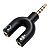 Adaptador De Audio Notebook Plug P3 Fone Microfone 2 P2 - Imagem 1