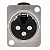 Conector Xlr Fêmea Para Painel Medusa Conexao Partner - Imagem 2