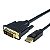 Displayport Para Dvi Dp-dvi Dp Macho Dvi Fêmea 1.8 Metros - Imagem 1