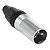 Plug Xlr Macho Metal Profissional Soundvoice Xl03 Macho - Imagem 1