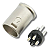 Conector Plug Xlr Macho 90 Graus L Metal Prata Profissional - Imagem 4