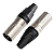 Conector Canon Áudio Xlr De 3 Pinos Níquel Macho E Fêmea - Imagem 2