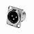 Conector Xlr Painel Macho 3 Pinos Medusa Conex Pro - Imagem 1