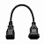 Cabo Adaptador C14 Macho para Tomada NBR Fêmea 2P+T 10A 30cm para PDU e APC - Imagem 3