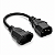 Cabo Adaptador C14 Macho Tomada NBR Fêmea 2P+T 20A 30cm para PDU e APC - Imagem 2