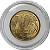 Moeda de 10 centavos de Real de 2004 FC nunca usada. - Imagem 2