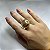 ANEL TODO TRABALHADO COM TELA OVAL EM BANHO DE OURO 18K - Imagem 2