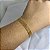 PULSEIRA MALHA COM FECHO RELÓGIO-BANHO DE OURO 18K - Imagem 3