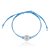 Pulseira Fio de Seda Azul Bebê Prata 925 - Imagem 2