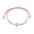 Pulseira Fio de Seda Rosa Bebê Prata 925 - Imagem 2