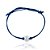 Pulseira N. Sra Aparecida Prata 925 Fio Seda Azul - Imagem 2