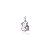 Pingente Prata 925 Capivara Milk-Shake - Imagem 1