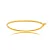 Bracelete Liso Banho de Ouro 18K - Imagem 1