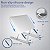 Suporte Notebook Netbook Ergonomico Dobravel Ajustavel 86 (BASENOTPLASTICBRANCO) - Imagem 3