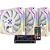 Kit 3 Coolers Frosty Rainbow + Controladora Fan Fortrek ARGB - Imagem 1