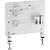 Pegboard Gamer Painel Organizador Fortrek Grid Space 42x48 Branco - Imagem 1